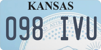KS license plate 098IVU