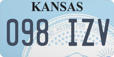 KS license plate 098IZV