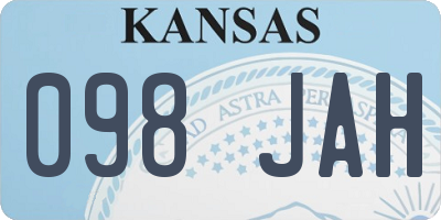 KS license plate 098JAH