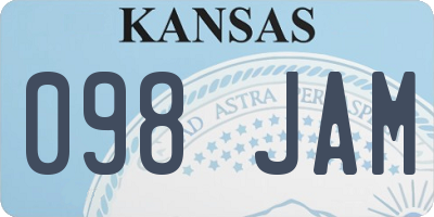 KS license plate 098JAM