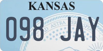 KS license plate 098JAY
