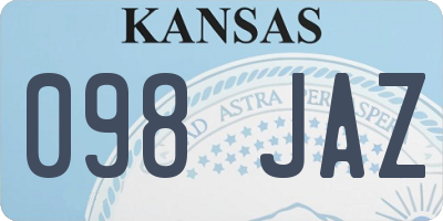 KS license plate 098JAZ