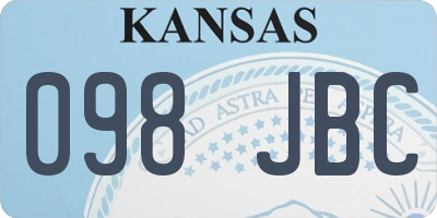 KS license plate 098JBC