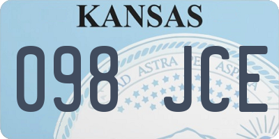 KS license plate 098JCE