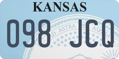KS license plate 098JCQ