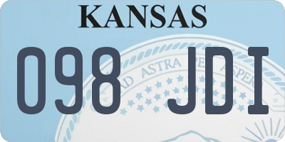 KS license plate 098JDI