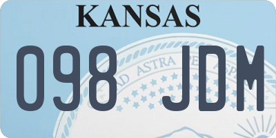 KS license plate 098JDM