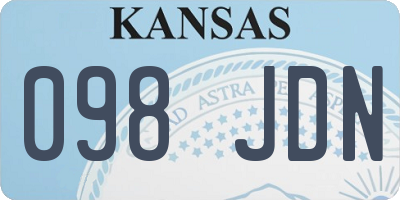 KS license plate 098JDN