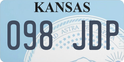 KS license plate 098JDP