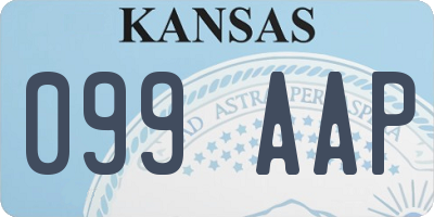 KS license plate 099AAP