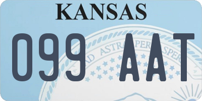KS license plate 099AAT