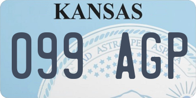 KS license plate 099AGP