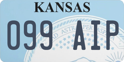 KS license plate 099AIP