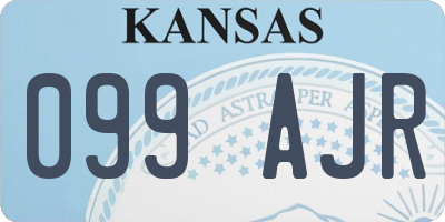 KS license plate 099AJR