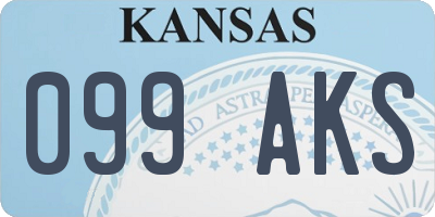 KS license plate 099AKS