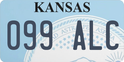 KS license plate 099ALC