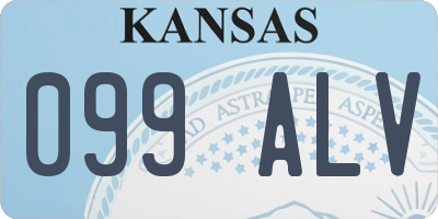 KS license plate 099ALV