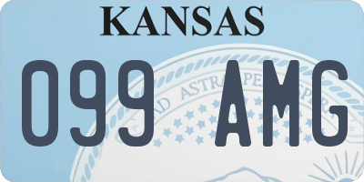 KS license plate 099AMG
