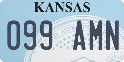 KS license plate 099AMN