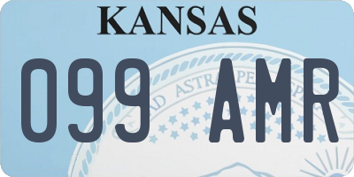KS license plate 099AMR