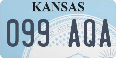 KS license plate 099AQA