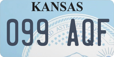 KS license plate 099AQF