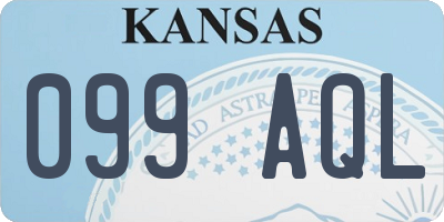 KS license plate 099AQL