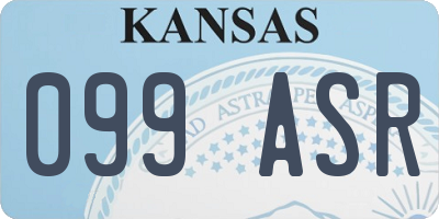 KS license plate 099ASR