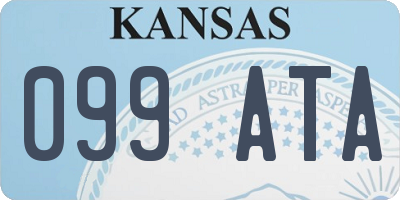 KS license plate 099ATA