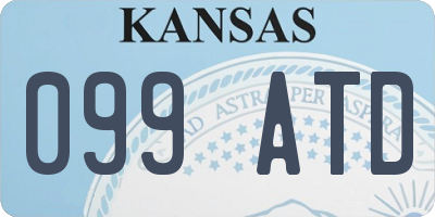 KS license plate 099ATD