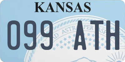 KS license plate 099ATH