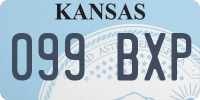 KS license plate 099BXP