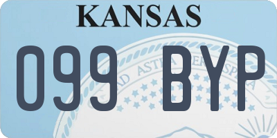 KS license plate 099BYP
