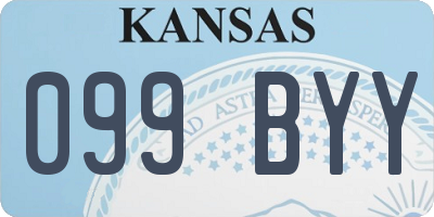 KS license plate 099BYY