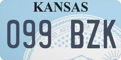KS license plate 099BZK
