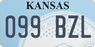 KS license plate 099BZL
