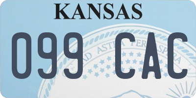 KS license plate 099CAC