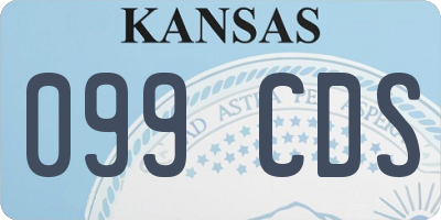 KS license plate 099CDS
