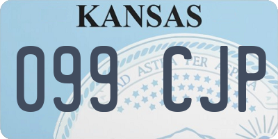 KS license plate 099CJP
