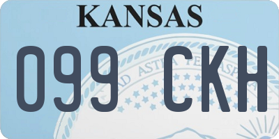 KS license plate 099CKH