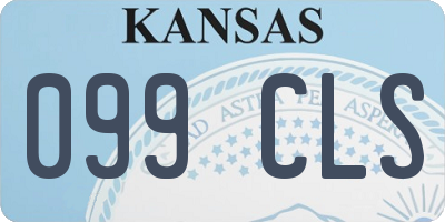 KS license plate 099CLS