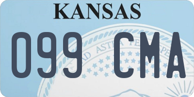 KS license plate 099CMA