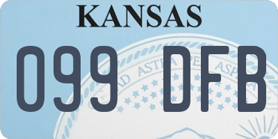 KS license plate 099DFB