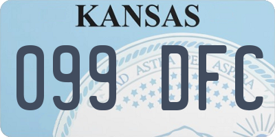KS license plate 099DFC