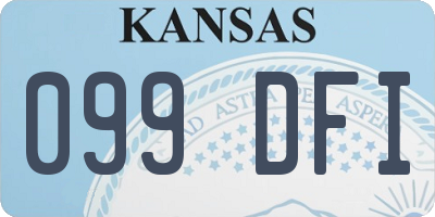 KS license plate 099DFI