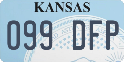 KS license plate 099DFP