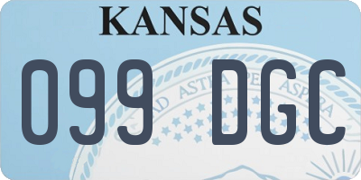KS license plate 099DGC