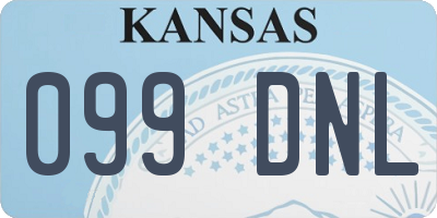 KS license plate 099DNL