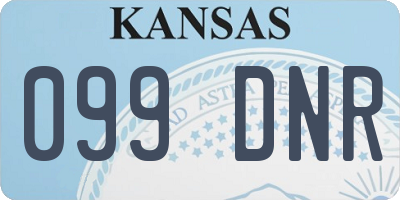 KS license plate 099DNR