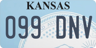 KS license plate 099DNV